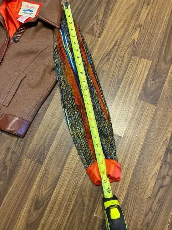 Flying Tomato Boho Mixed Media Wool Blend Jacket with Knit Sleeves and Faux Leat - Picture 6 of 7